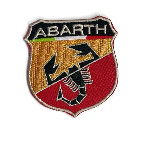Abarth Fiat Italy Scorpion Large Logo Embroidered Patch - Picture 1 of 4